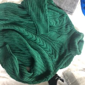 And the Way cable knit sweater